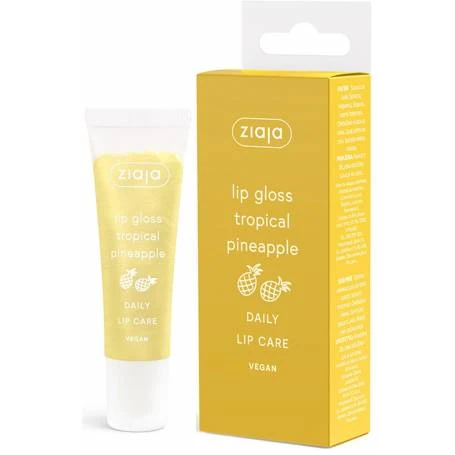 Lip gloss cu ananas, Tropical Pineapple, 12 ml, Ziaja