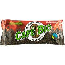 Cafea instant decofeinizata, fairtrade, 100% arabica Eco-Bio 2,4g - Schweitzer