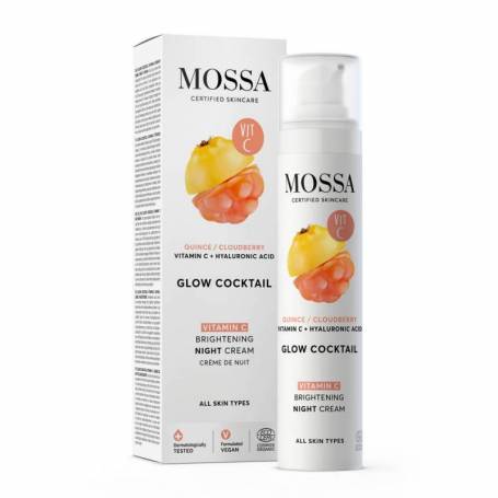 GLOW COCKTAIL VITAMIN C Cremă de noapte iluminatoare, 50ml - Mossa