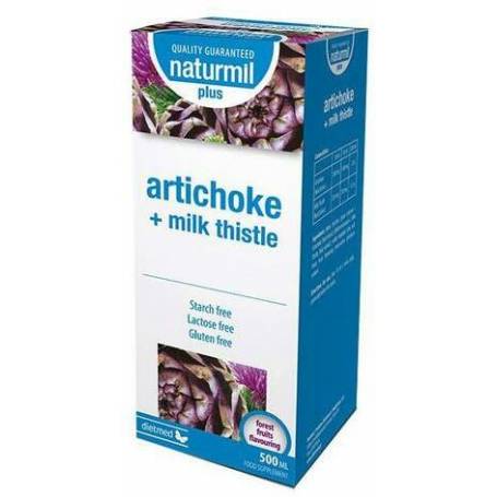 Artichoke + milk thistle plus - anghinare si armurariu pentru ficat - 500ml - Naturmil |minuneanauturii.ro