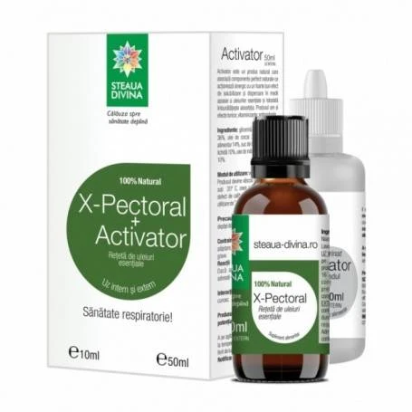 X-pectoral 10ml cu activator 50 ml, Steaua Divina