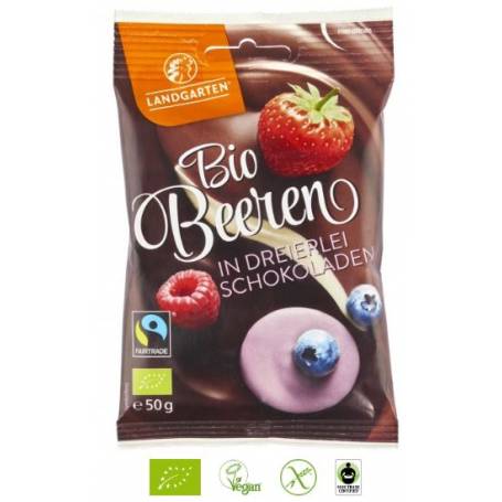Fructe de padure liofilizate invelite in ciocolata Eco-Bio 50g - Landgarten