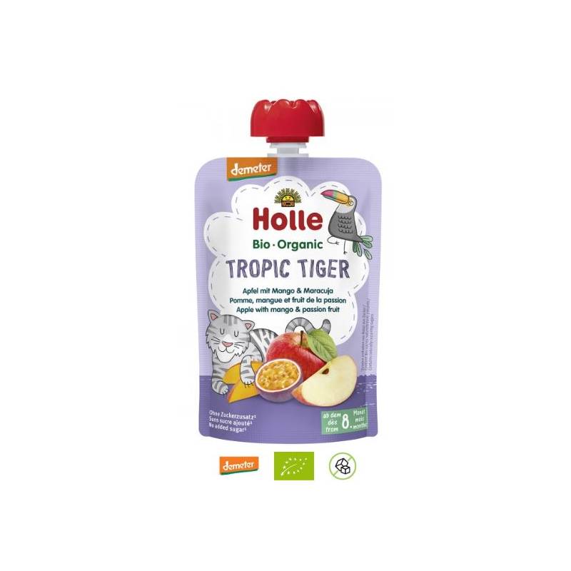 Piure de mere cu mango si fructul pasiunii pentru copii +8 luni