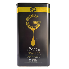 Ulei de masline extravirgin, presat la rece, aciditate 0,3%, origine Creta - 3 litri -  Elasion