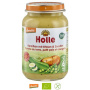 Piure din mazare si dovlecei pentru copii, fara gluten, +6 luni, Eco-Bio 190g -  Holle