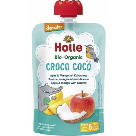 Piure din mere, mango si cocos pentru copii, +8 luni, Eco-Bio 100g - Holle