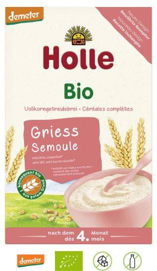 Terci Cu Cereale Integrale Pentru Copii, +5 Luni, Eco-bio 250g - Holle