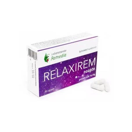 RELAXIREM NOAPTE - Somn linistit si odihnitor - 30 Comprimate - REMEDIA
