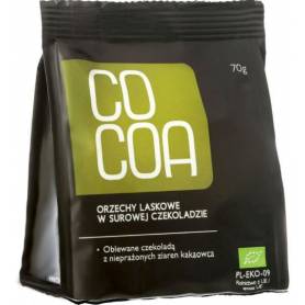 Alune de padure in Ciocolata Raw-Vegan Eco-Bio 70g - Cocoa