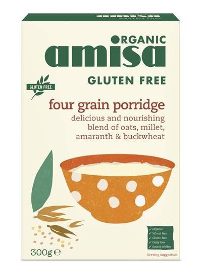 Porridge din 4 cereale fara gluten eco-bio 300g - amisa