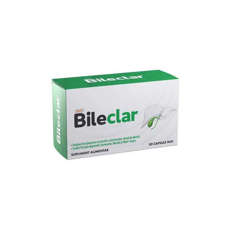 BILECLAR 30 Capsule MOI, Stimuleaza secretia biliara - SUNWAVE PHARMA