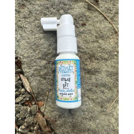 SPRAY DE GAT GATULET FERICIT CU ALBASTRU DE METILEN Pentru COPII SI ADULTI 20ml - PRISACA TRANSILVANIA