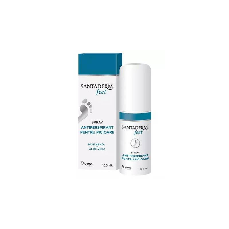 SPRAY ANTIPERSPIRANT PICIOARE Santaderm Cu PANTHENOL Si ALOE Vera