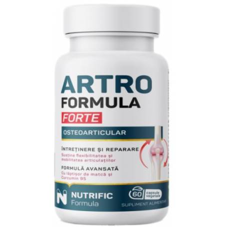 ARTRO FORMULA FORTE, Sanatatea sistemului osos si articular 60cps - NUTRIFIC