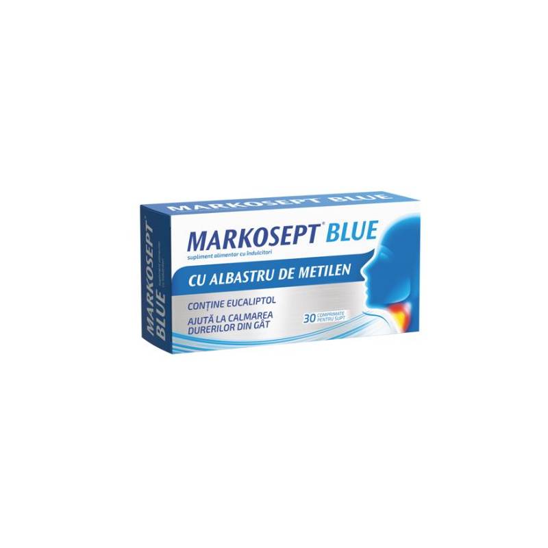 MARKOSEPT BLUE, Cu ALBASTRU METILEN 30CPR de Supt - FITERMAN PHARMA