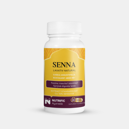 Senna, laxativ natural, 30 capsule vegetale, Nutrific