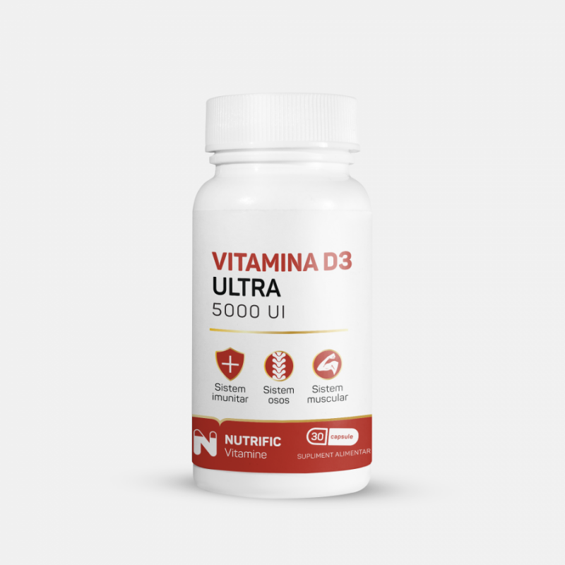 VITAMINA D3 ULTRA, 5000 IU, 30 capsule, Nutrific