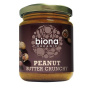 Unt de arahide crunchy fara sare eco-bio 250g - Biona