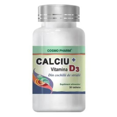 Calciu si Vitamina D3, 30cpr- Cosmo Pharm