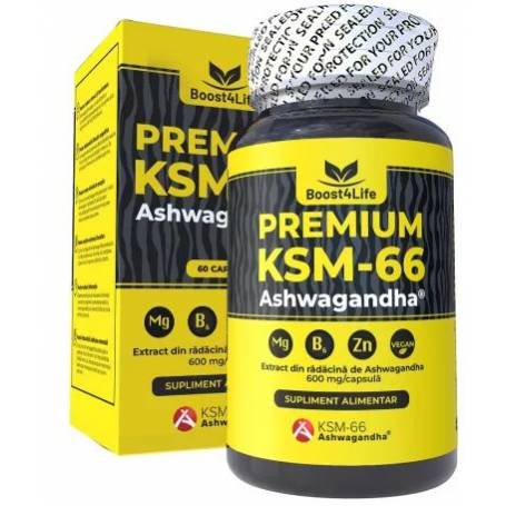 ASHWAGANDHA PREMIUM KSM-66, 60 capsule - BOOST 4LIFE