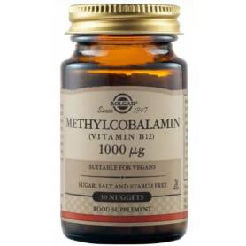 Vitamina B12 - METILCOBALAMINA, 1000mcg, 30 comprimate masticabile - SOLGAR