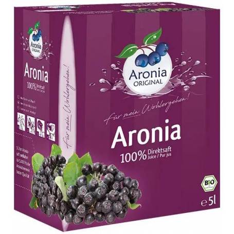 Suc pur de aronia, 100 %, eco-bio, 5 litri, Aronia Original