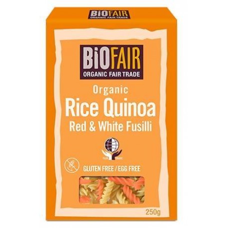 Fusilli din orez si quinoa rosie si alba eco-bio 250g - Biofair