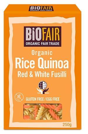 Fusilli din orez si quinoa rosie si alba eco-bio 250g - biofair