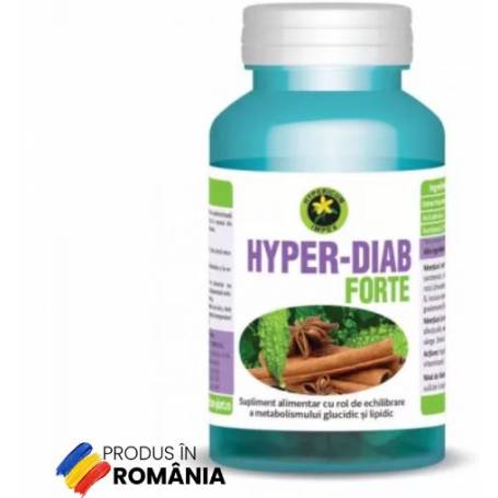 Hyper Diab Forte - Rol adjuvant în reglarea glicemiei, 60cps - HYPERICUM