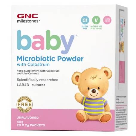 Probiotic BABY, PULBERE CU COLOSTRUM 20 plicuri - GNC