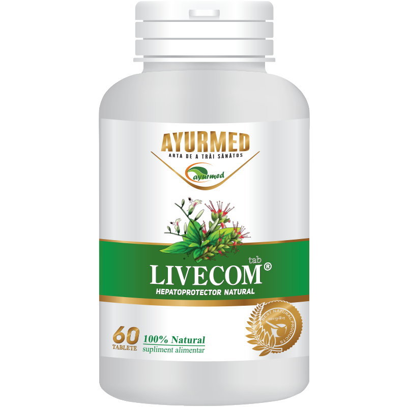 LIVECOM, ficat sanatos, tablete, AYURMED - 60 tablete