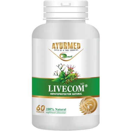 LIVECOM, ficat sanatos, tablete, AYURMED
