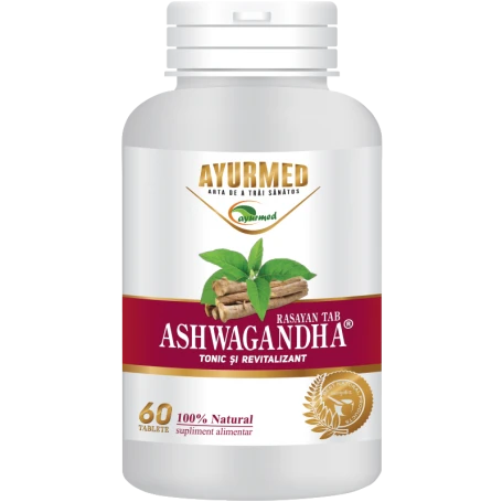 Ashwagandha RASAYAN, adaptogen ayurvedic, 60 tablete - Ayurmed