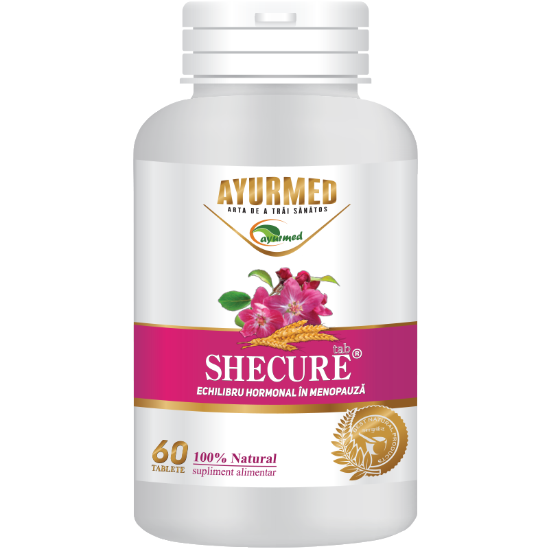 Shecure, echilibru hormonal menopauza, tablete - Ayurmed - 60 tablete