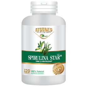 Spirulina star, tonic si revitalizant 120 tablete Ayurmed