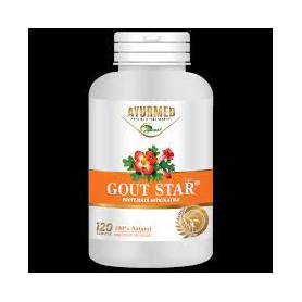 GOUT STAR, scade acidul uric in guta, sprijina sanatatea articulatiilor, 60 si 120 tablete, AYURMED