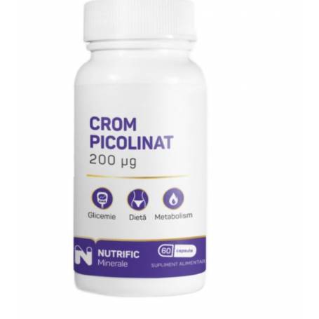 Crom picolinat 200mcg, 60 capsule - Nutrific