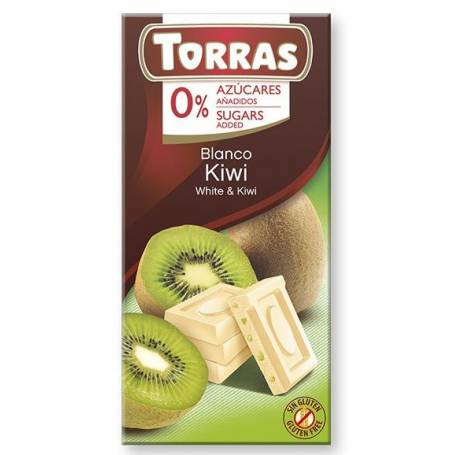 CIOCOLATA ALBA CU KIWI, Fara Zahar si Gluten 75G - TORRAS