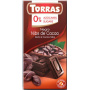 CIOCOLATA NEAGRA Cu BUCATI CACAO, Fara zahar si Gluten 75G - TORRAS