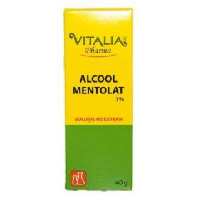 ALCOOL MENTOLAT 1%, 40G - VITALIA PHARMA
