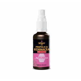 Spray cu Propolis si Echinacea fara Alcool, 50 ml, Apicol Science