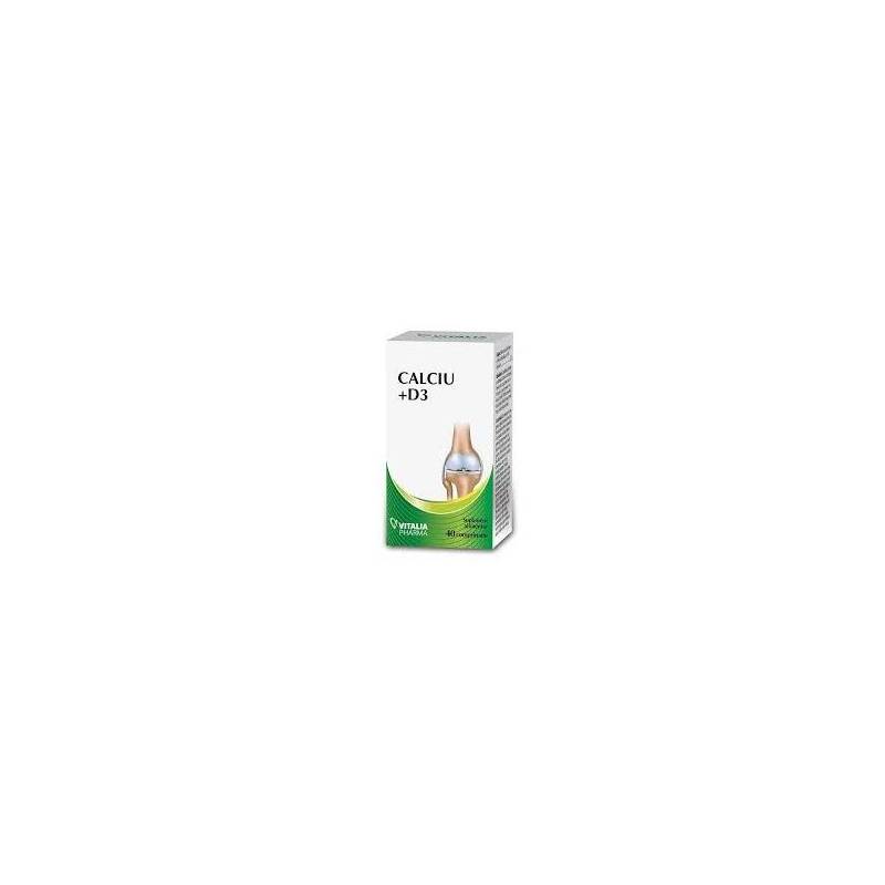 CALCIU PLUS D3, 40 Comprimate - VITALIA PHARMA