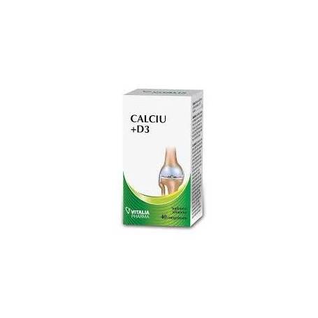 CALCIU PLUS D3, 40 Comprimate - VITALIA PHARMA