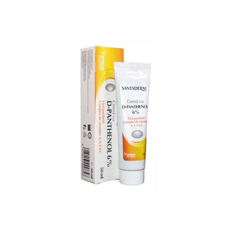 CREMA Cu PANTHENOL 6% SANTADERM 50ML - VITALIA PHARMA