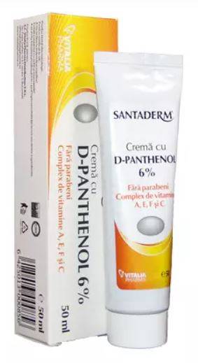 Crema Cu Panthenol 6% Santaderm 50ml - Vitalia Pharma