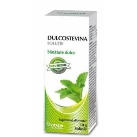 DULCOSTEVINA SOLUTIE, Indulcitor Stevie 50G - VITALIA PHARMA