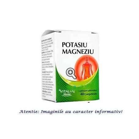 POTASIU SI MAGNEZIU 40 Comprimate - VITALIA PHARMA