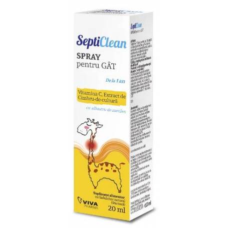 SEPTICLEAN SPRAY PENTRU GAT 20ML - VITALIA PHARMA