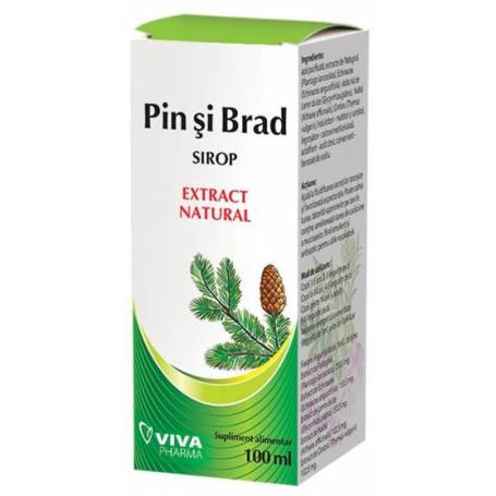 SIROP Natural MUGURI DE PIN SI BRAD 100ML - VITALIA PHARMA