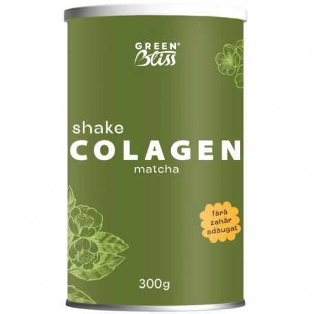 Colagen shake cu matcha, 300 g, Green Bliss